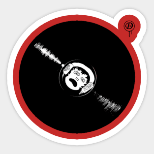 Record Boy Sticker